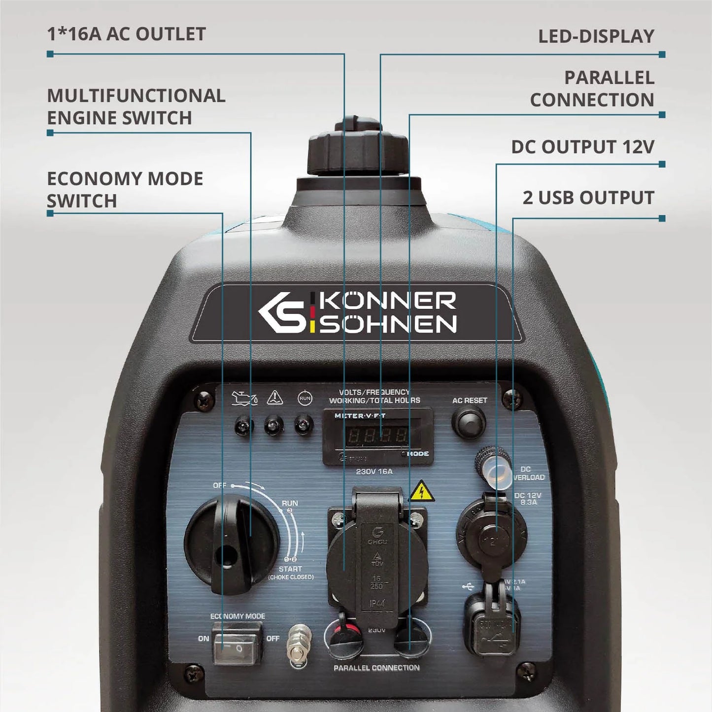 Invertergenerator Könner & Söhnen KS 3100i S